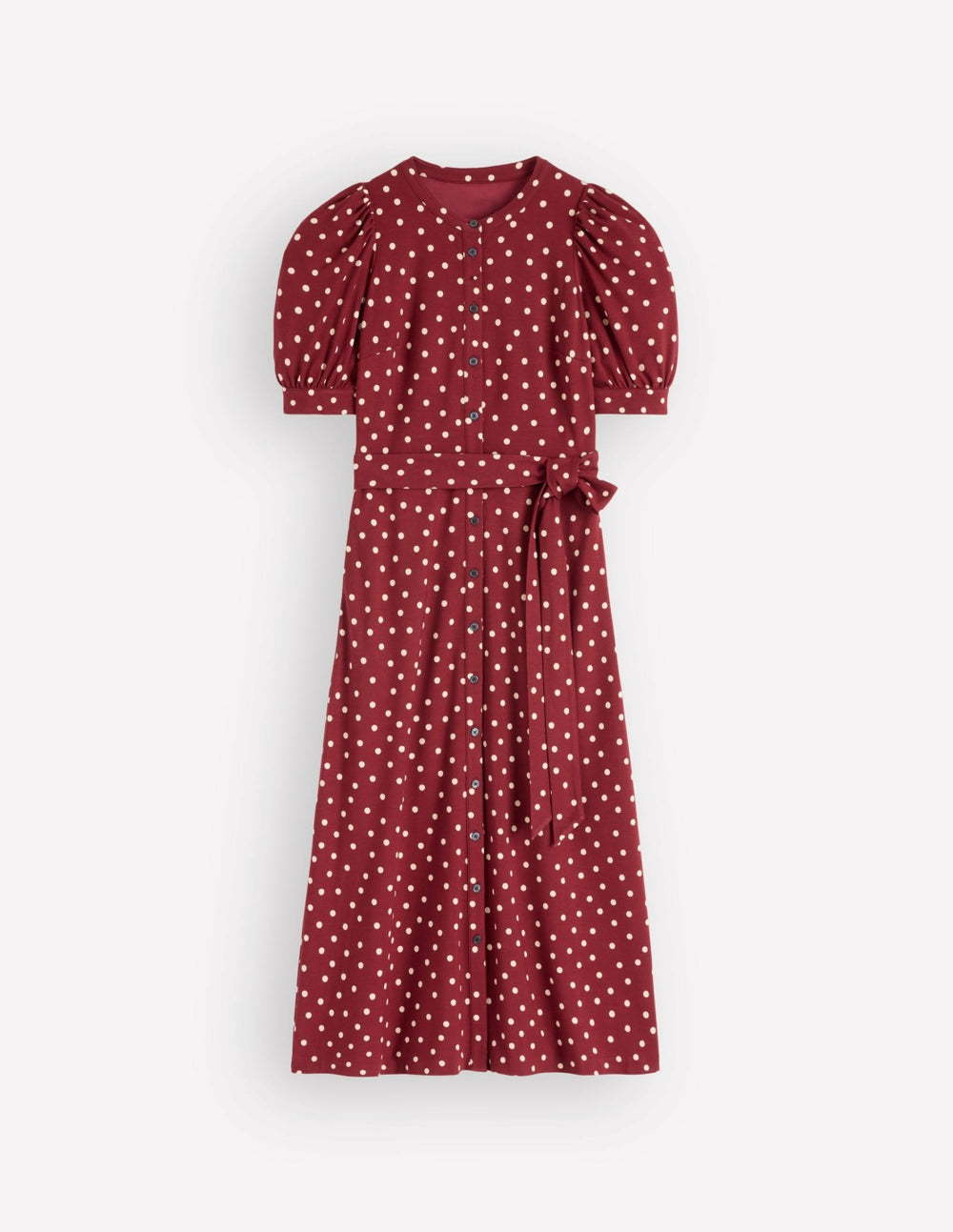 Puff Sleeve Ponte Shirt Dress-Red Pear, Painted Dot / Boden Discount