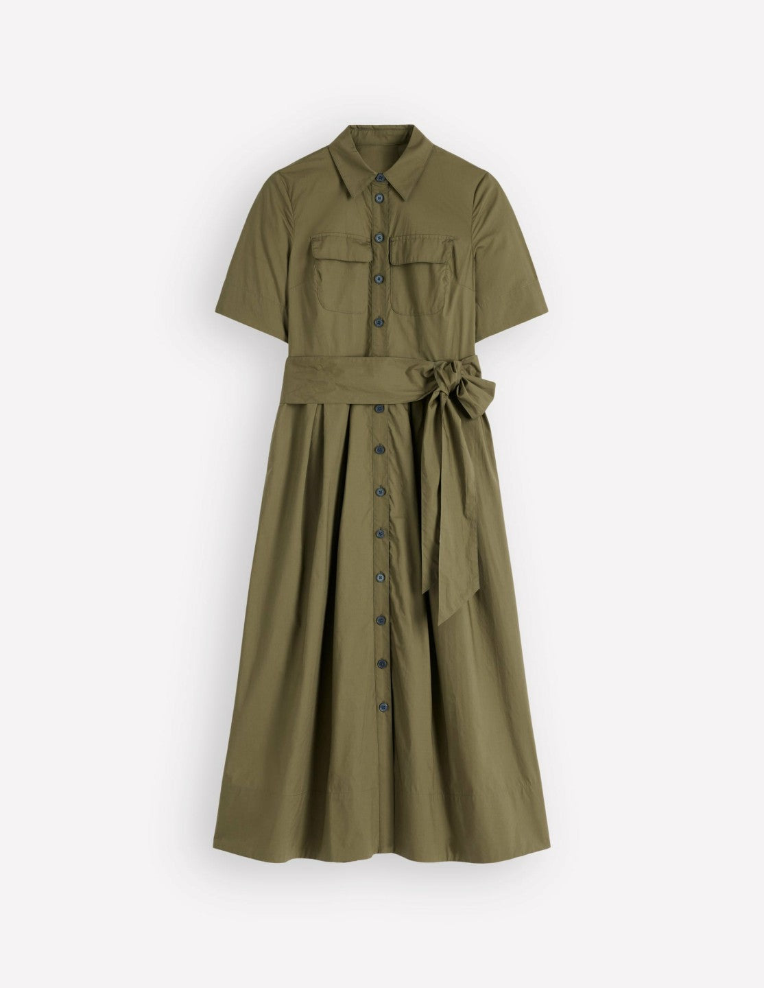 Zoe Short Sleeve Shirt Dress-Woodland Green / Boden On sale
