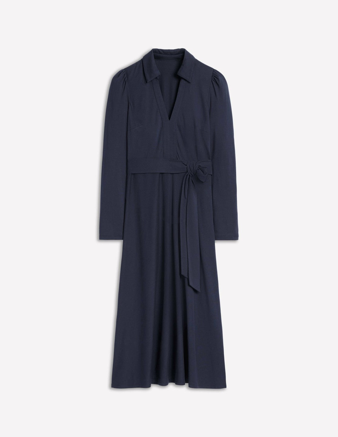 Imogen Collared Jersey Dress-Navy / Boden Sale