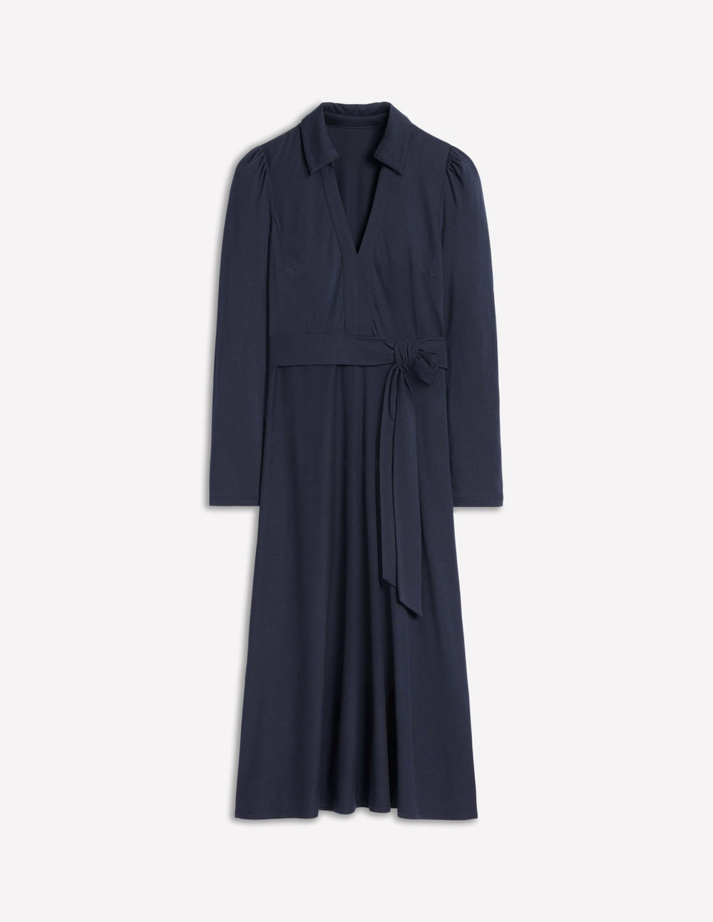 Imogen Collared Jersey Dress-Navy / Boden Sale