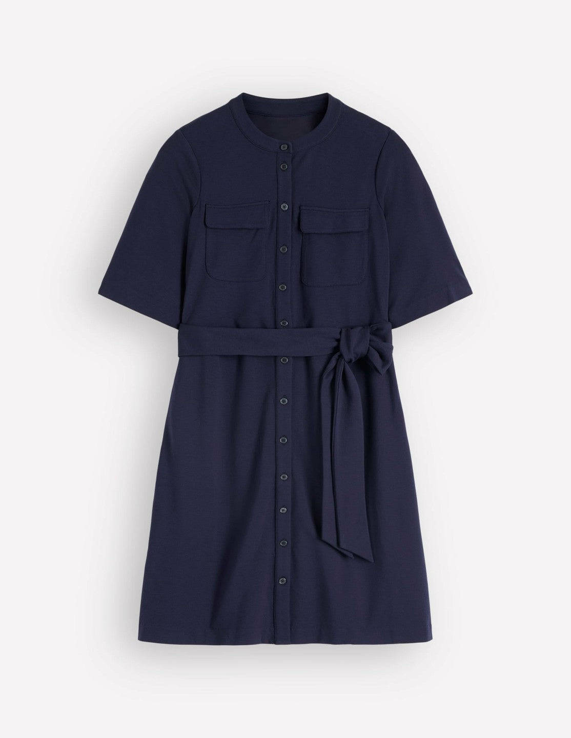 Front Pocket Ponte Dress-Navy / Boden Outlet