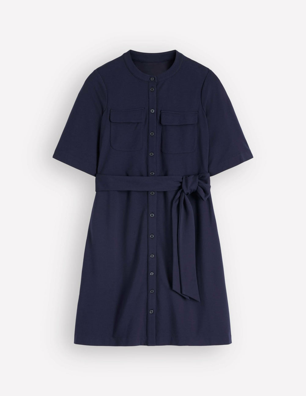 Front Pocket Ponte Dress-Navy / Boden Outlet