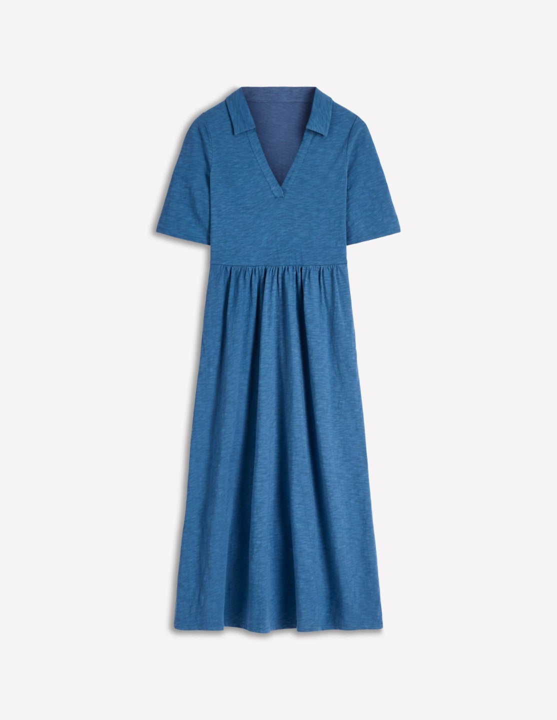 Aria Collared Jersey Dress-Tourmaline Blue / Boden Discount