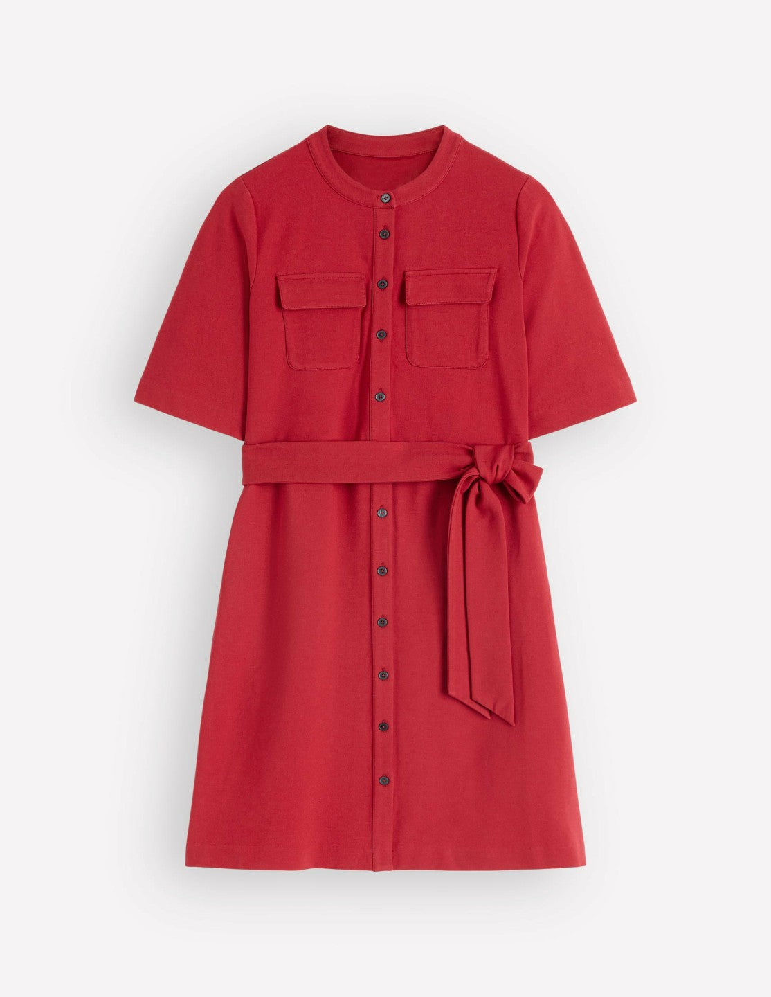 Front Pocket Ponte Dress-Crimson Red / Boden Discount