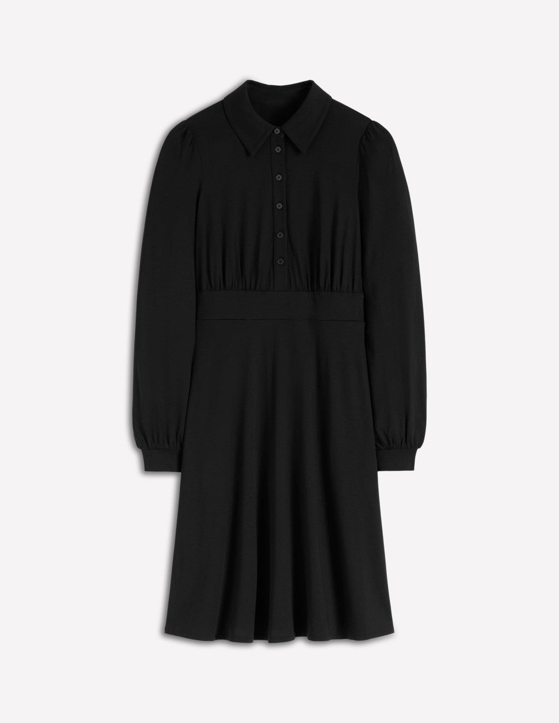 Orla Short Jersey Shirt Dress-Black / Boden Online