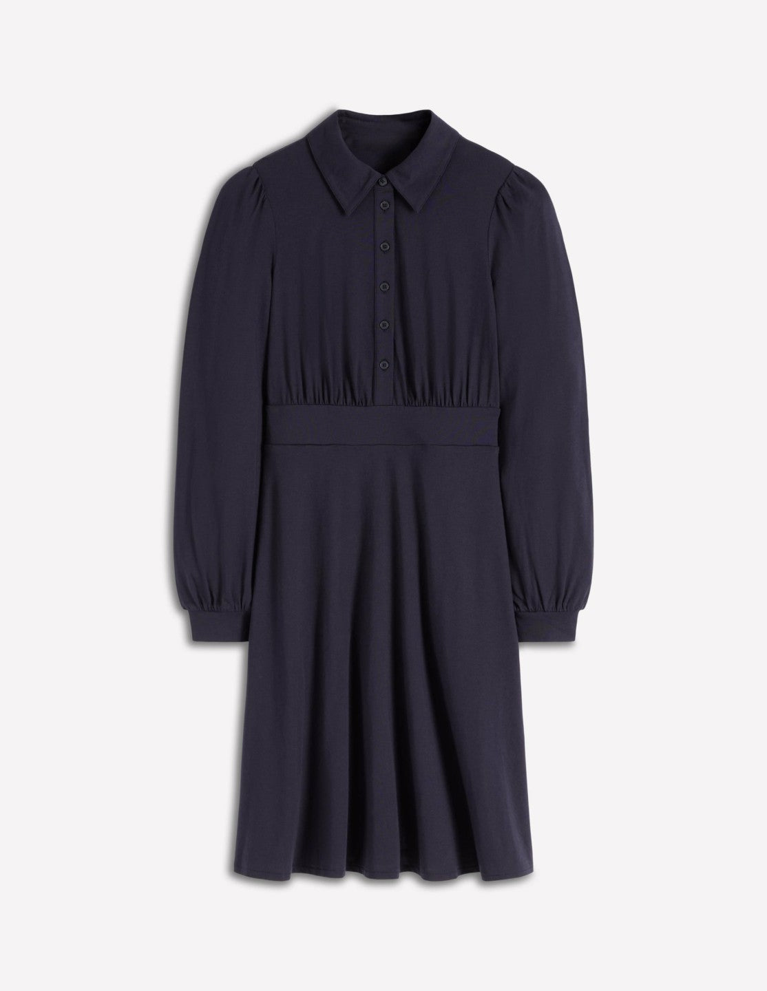Orla Short Jersey Shirt Dress-Navy / Boden Outlet