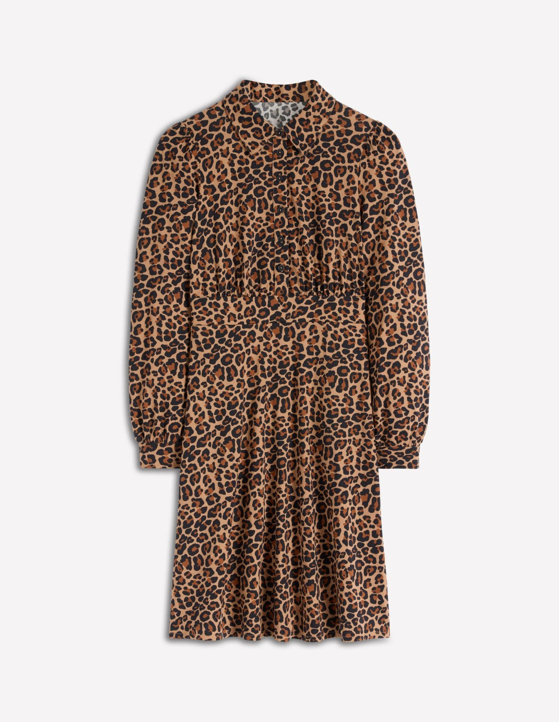 Orla Short Jersey Shirt Dress-Cheetah Pop / Boden Discount