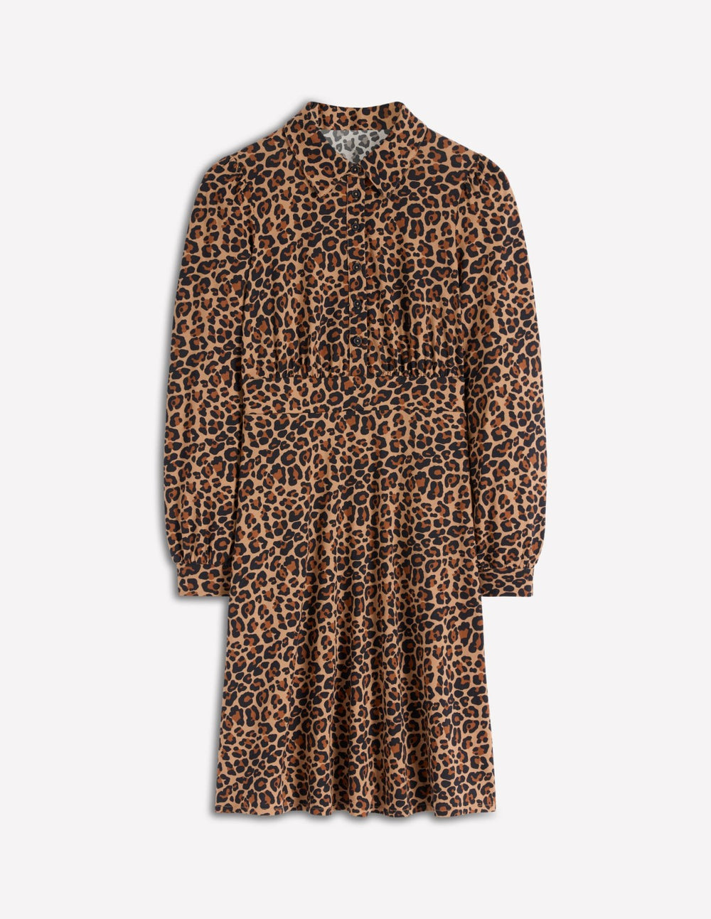 Orla Short Jersey Shirt Dress-Cheetah Pop / Boden Discount