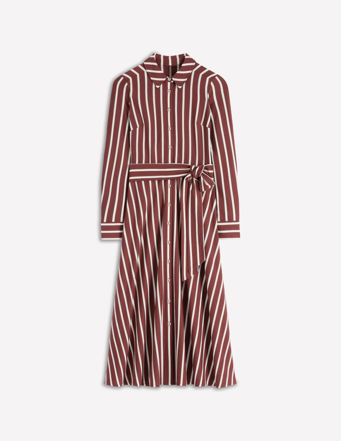 Marcia Jersey Shirt Dress-Burnt Orange, Painted Dot / Boden On sale
