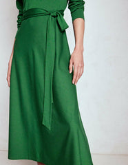 Imogen Collared Jersey Dress-Pine Green / Boden us