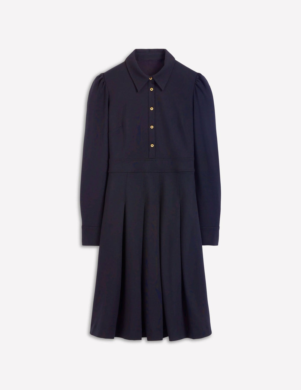 Catrin Short Ponte Shirt Dress-Navy / Boden Discount