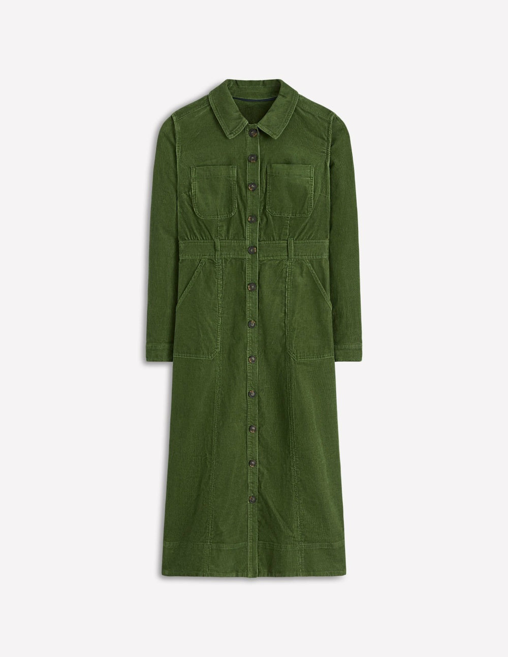 Amanda Cord Midi Dress-Fern / Boden On sale