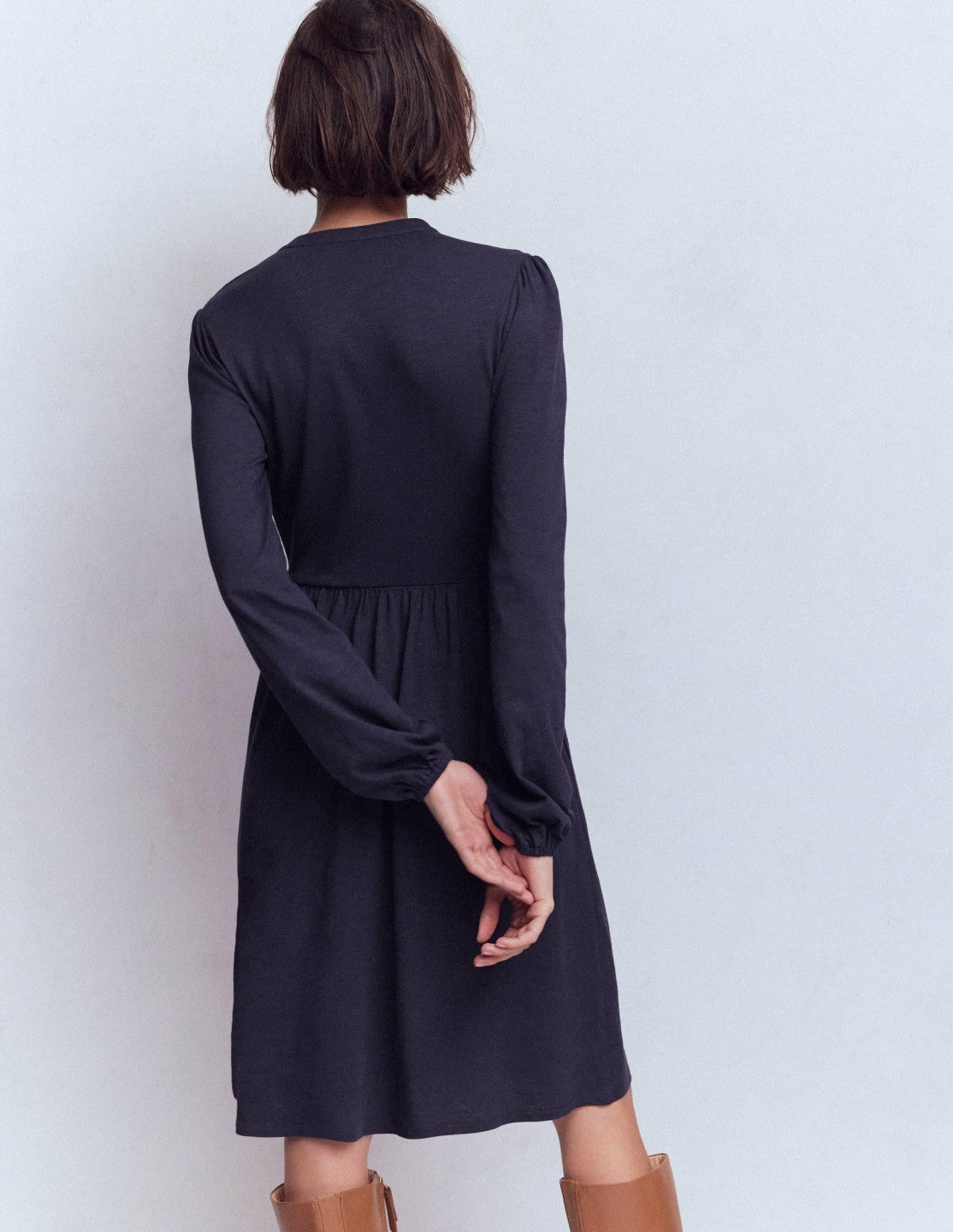 Amy Short Jersey Dress-Navy / Boden Sale