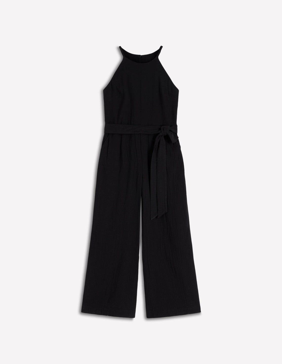 Rosa Double Cloth Jumpsuit-Black / Boden Discount