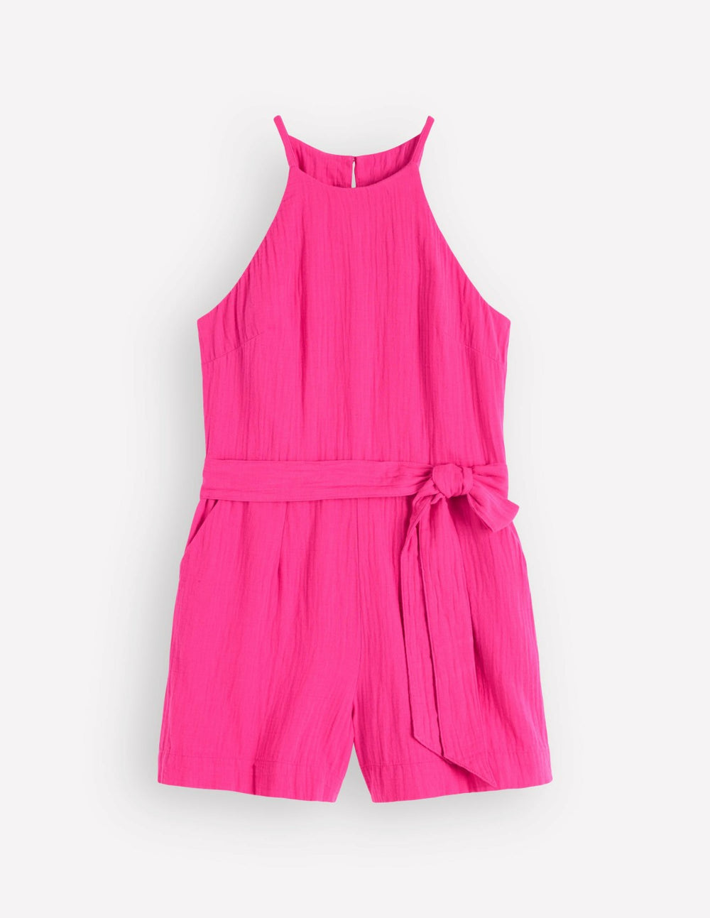 Rosa Double Cloth Playsuit-Pink Peony / Boden Outlet