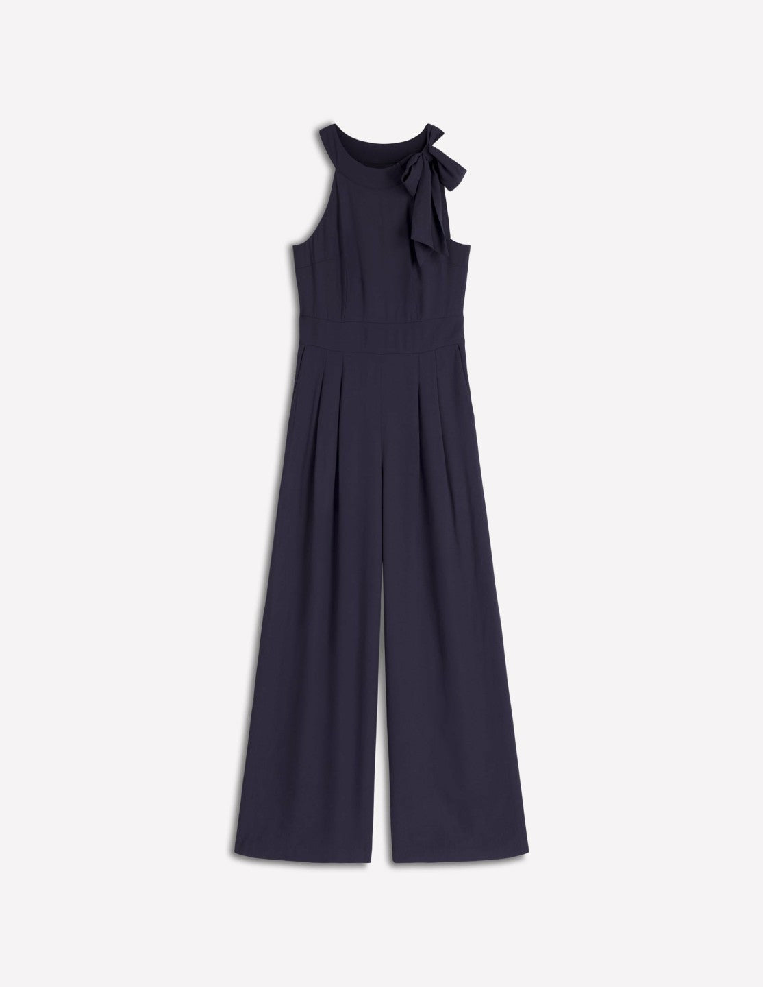 Tie Halter Neck Jumpsuit-Navy / Boden On sale