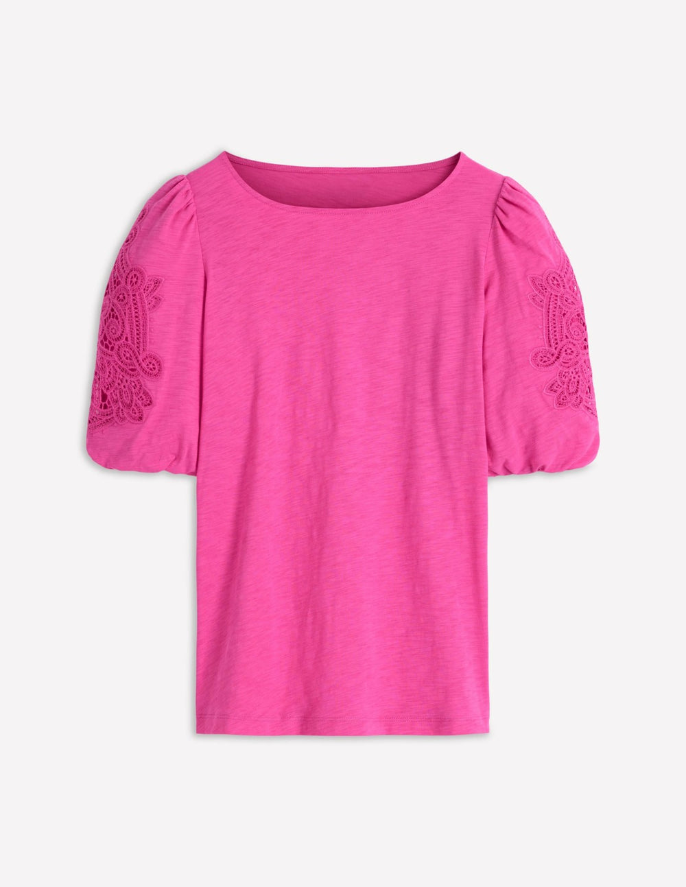 Tape Lace T-shirt-Phlox Pink / Boden