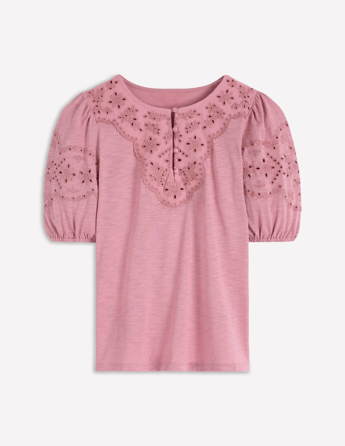 Ada Broderie Mix Top-Lilas / Boden Outlet