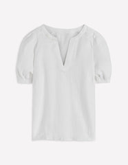 Rae Linen Top-White / Boden Sale