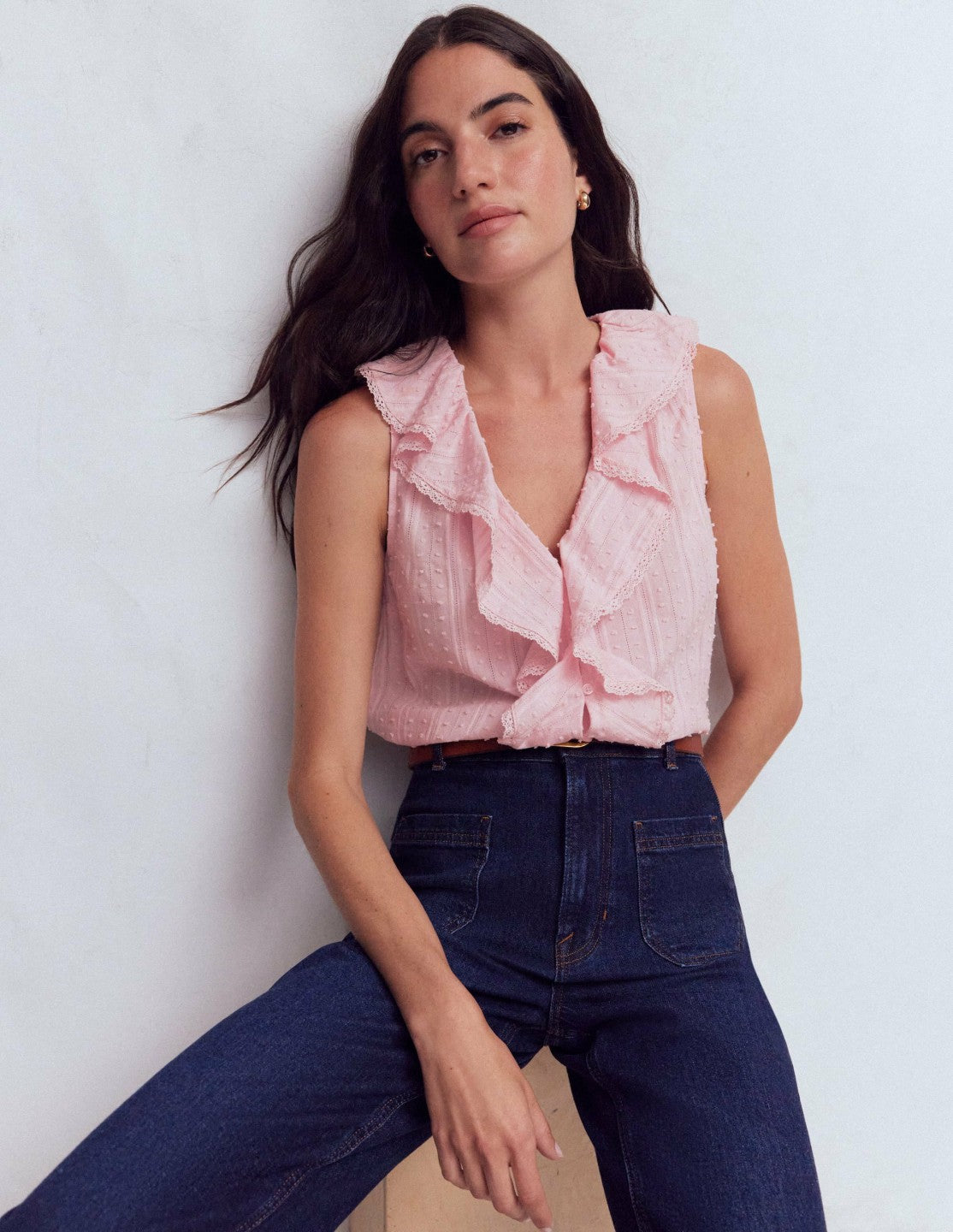 Eliza Sleeveless Top-French Pink / Boden