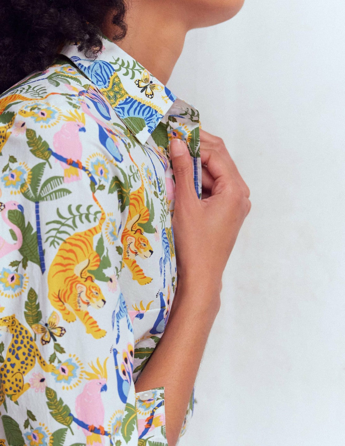 Sienna Cotton Shirt-Multi, Tropical Safari / Boden Discount