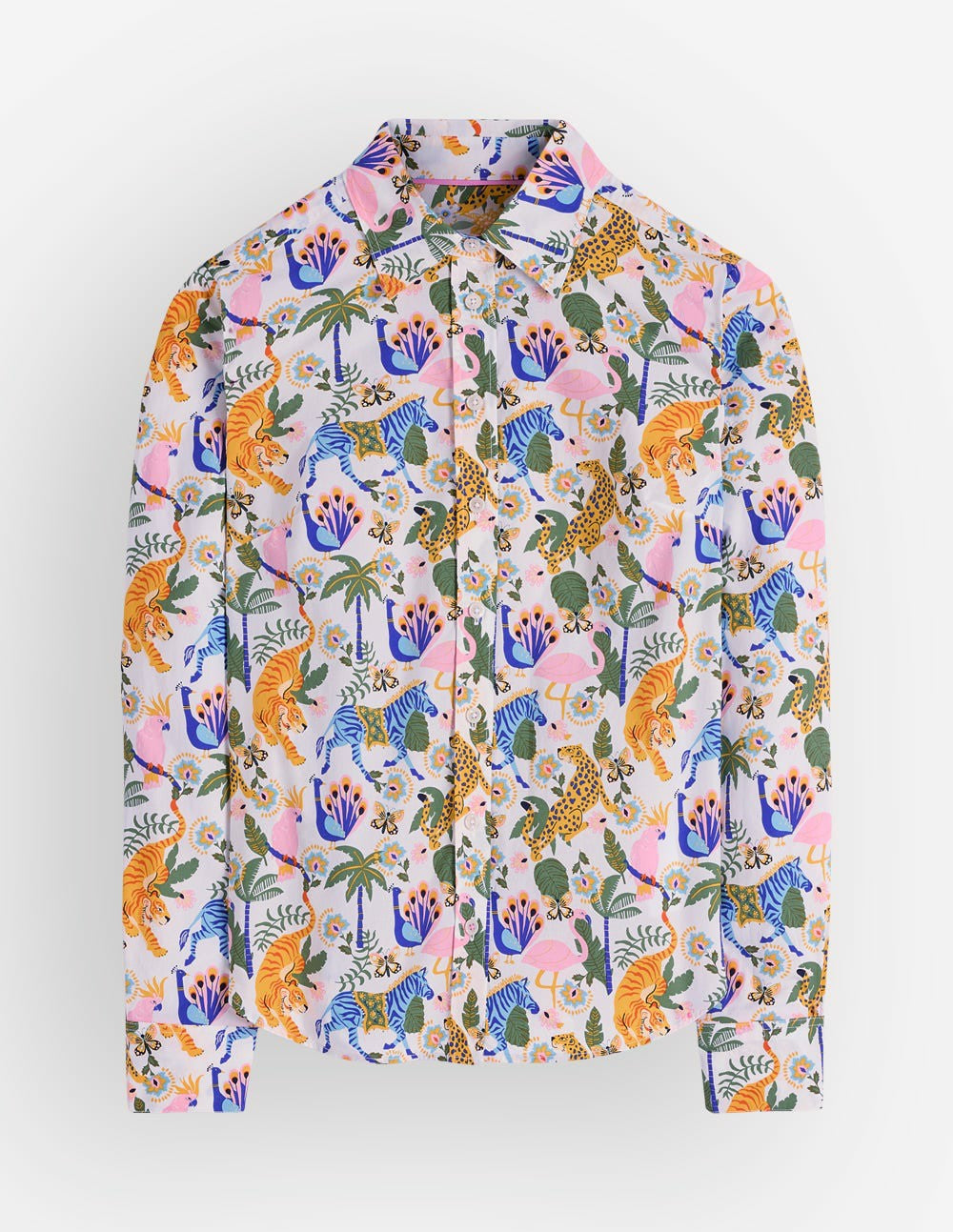 Sienna Cotton Shirt-Multi, Tropical Safari / Boden Discount