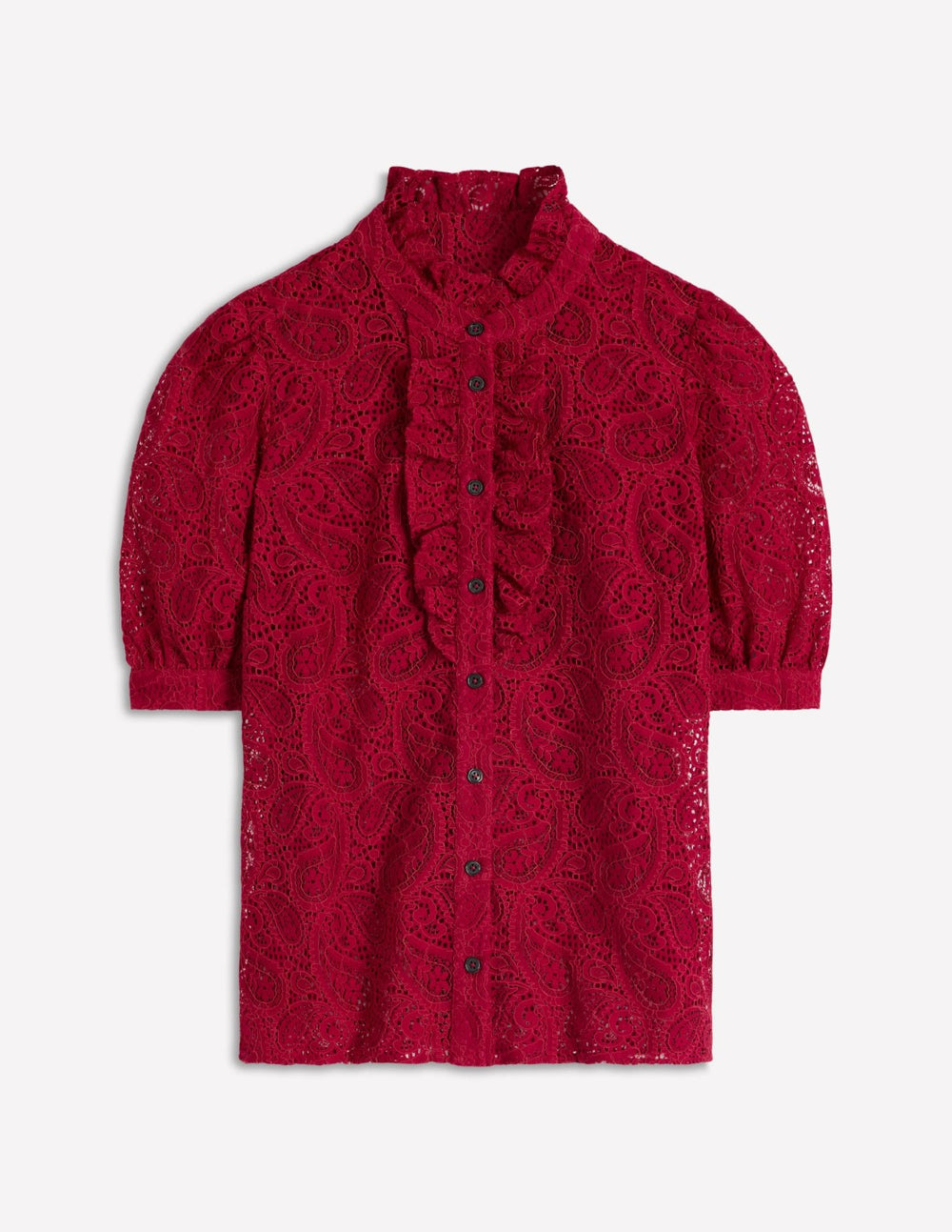 Sasha Short Sleeve Lace Top-Pomegranate / Boden On sale