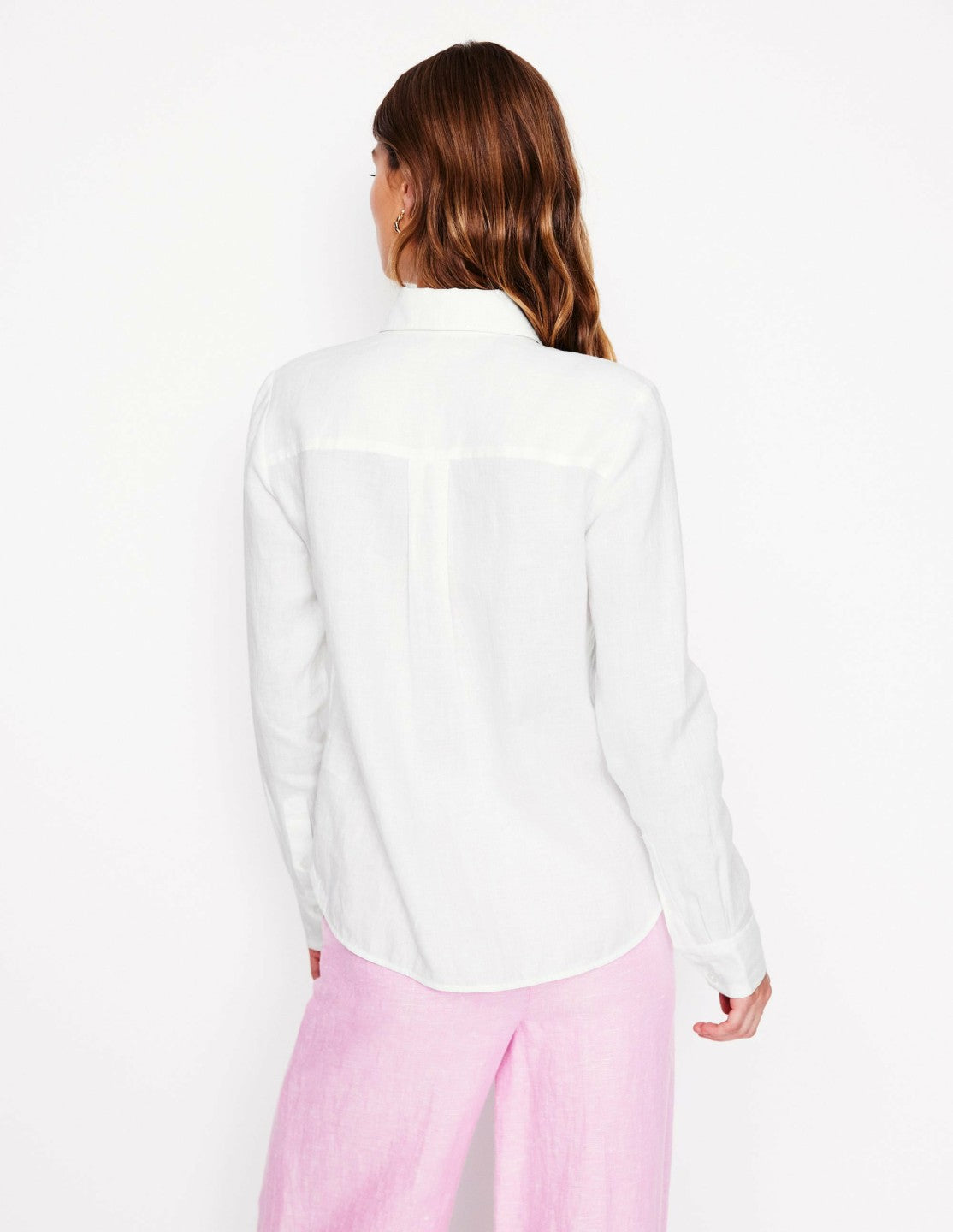 Sienna Linen Shirt-White / Boden Online