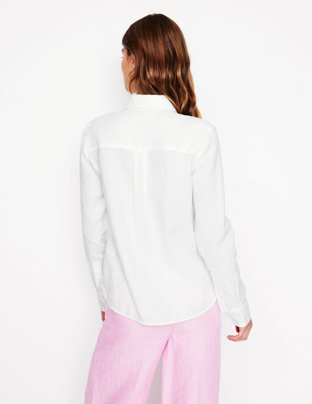 Sienna Linen Shirt-White / Boden Online