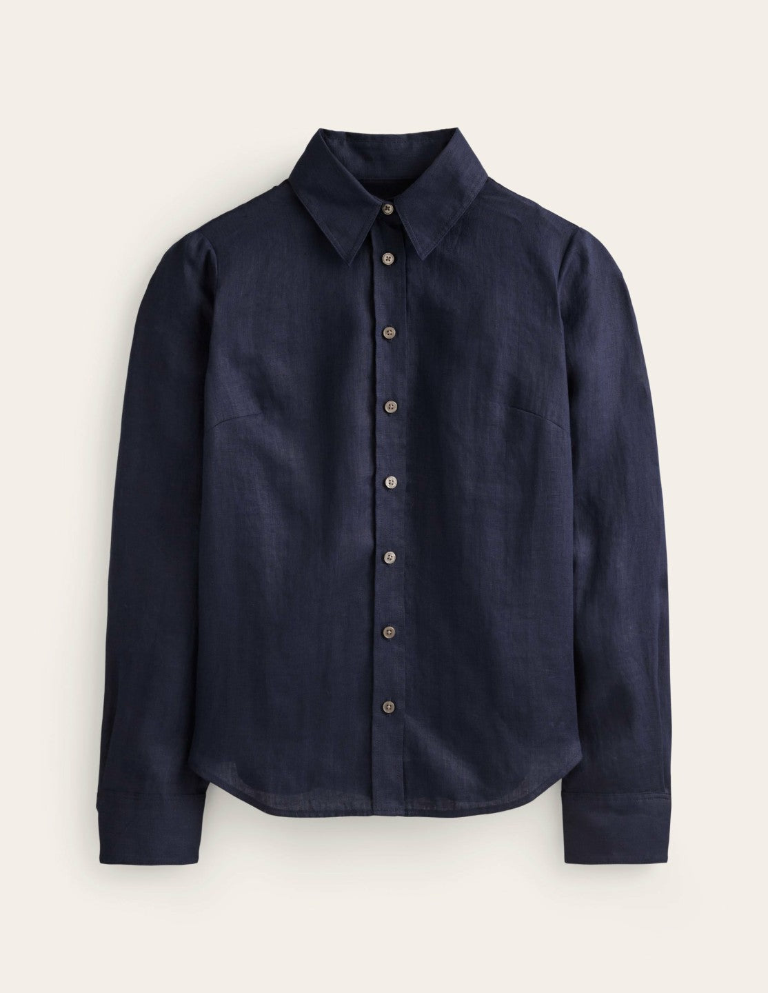 Sienna Linen Shirt-Navy / Boden On sale