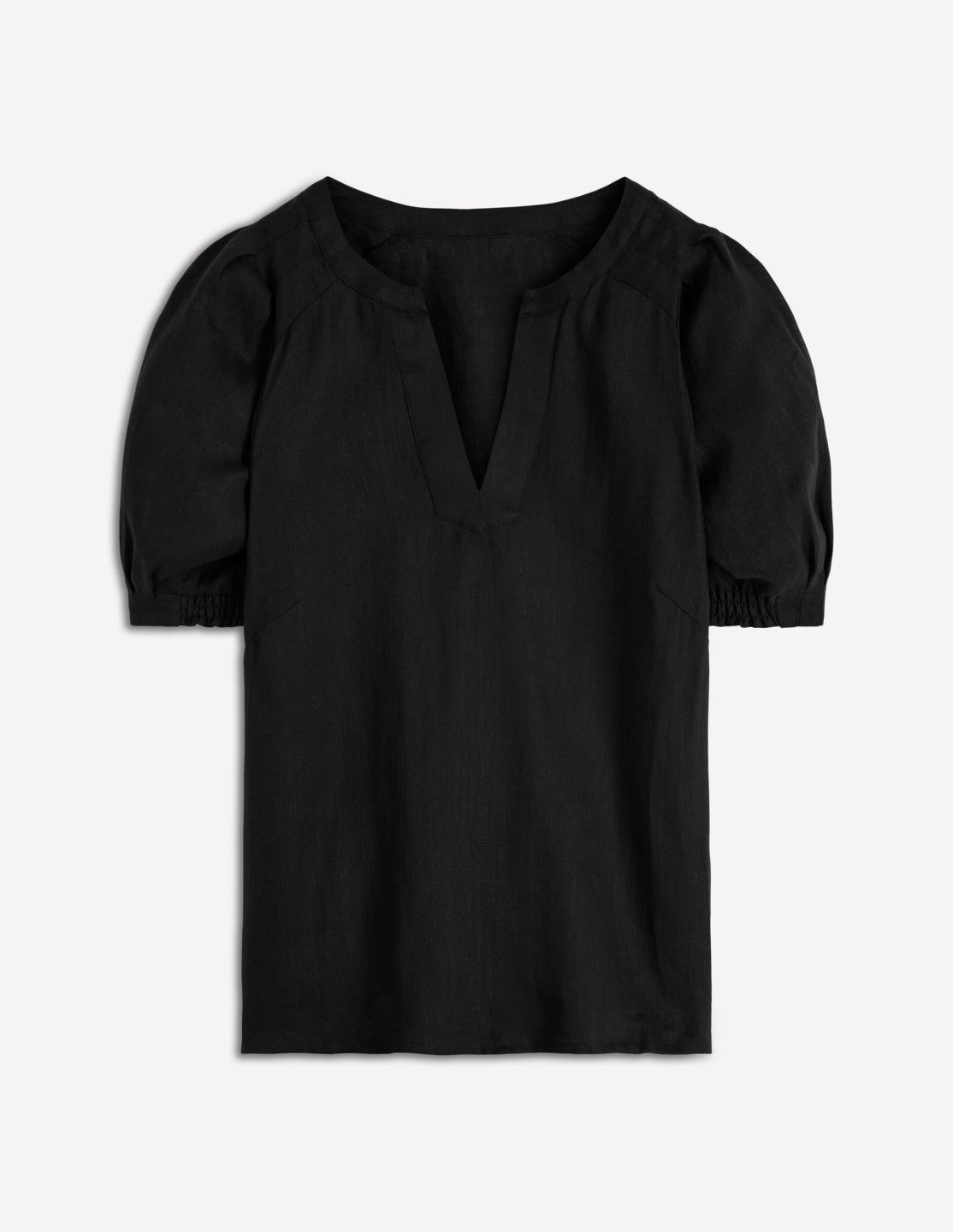 Rae Linen Top-Black / Boden Outlet