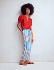 Rae Linen Top-Blood Orange / Boden On sale