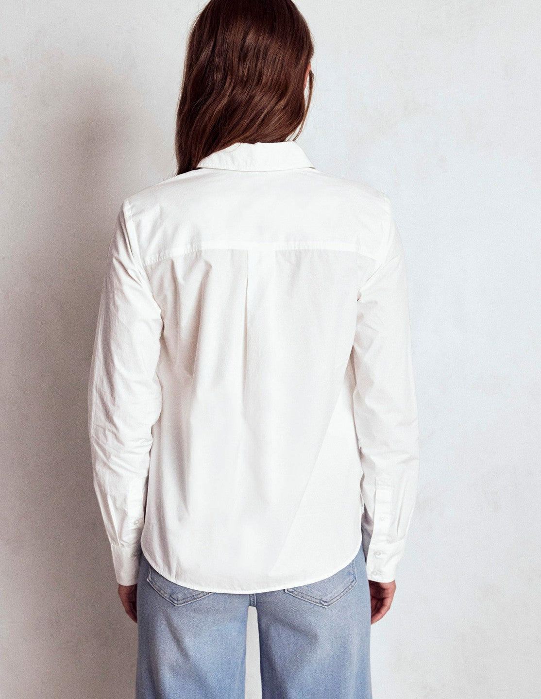 Sienna Cotton Shirt-White / Boden