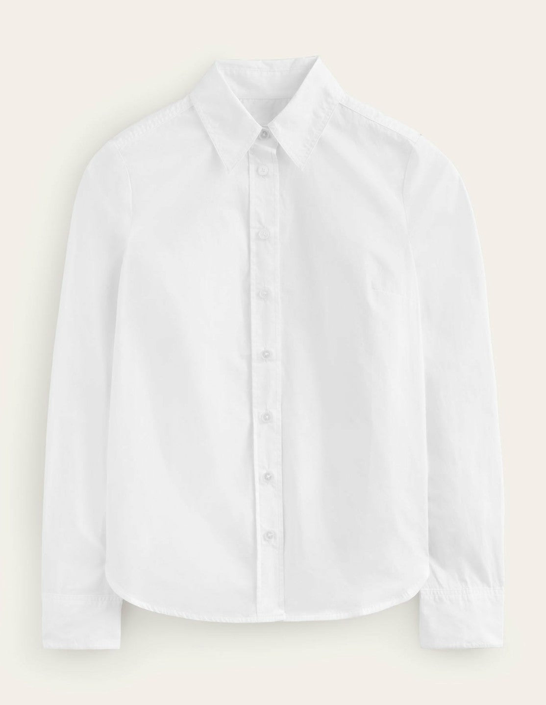 Sienna Cotton Shirt-White / Boden