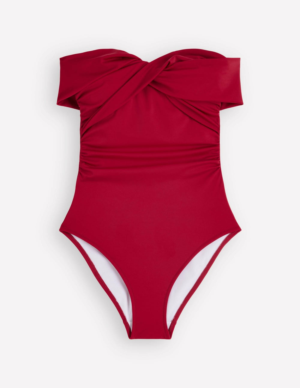 Bardot Wrap Swimsuit-Merida Red / Boden On sale