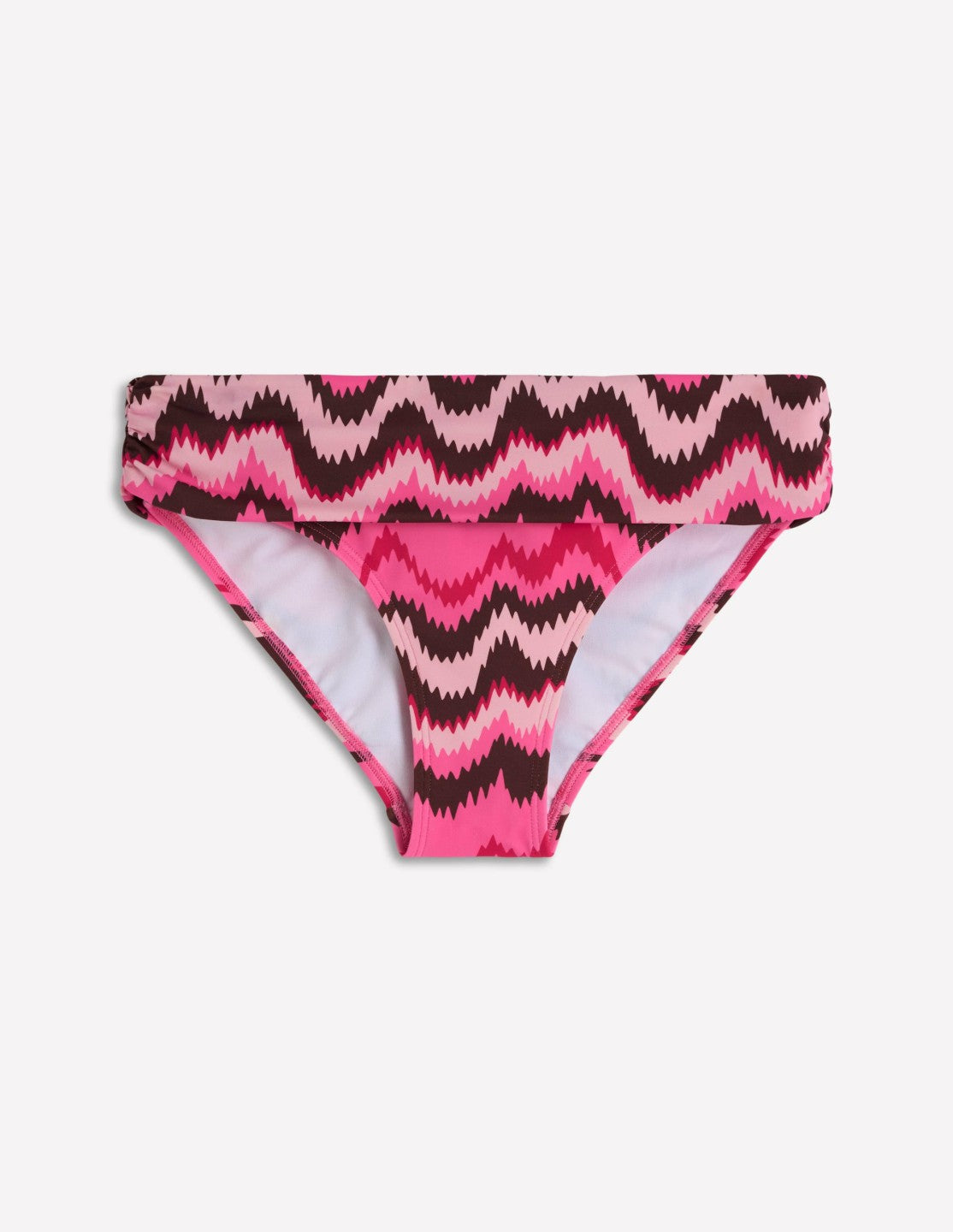 Classic Fold Bikini Bottoms-Pink, Zig zag Wave / Boden Sale