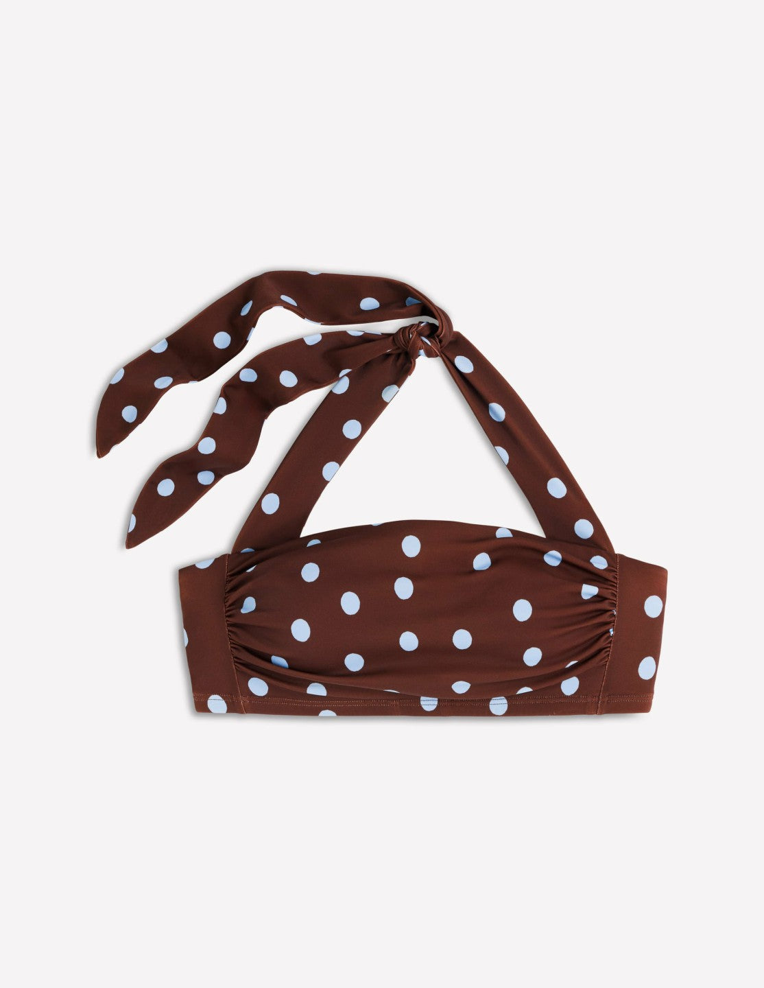 Kythira Ruched Bikini Top-Brown Spot / Boden us