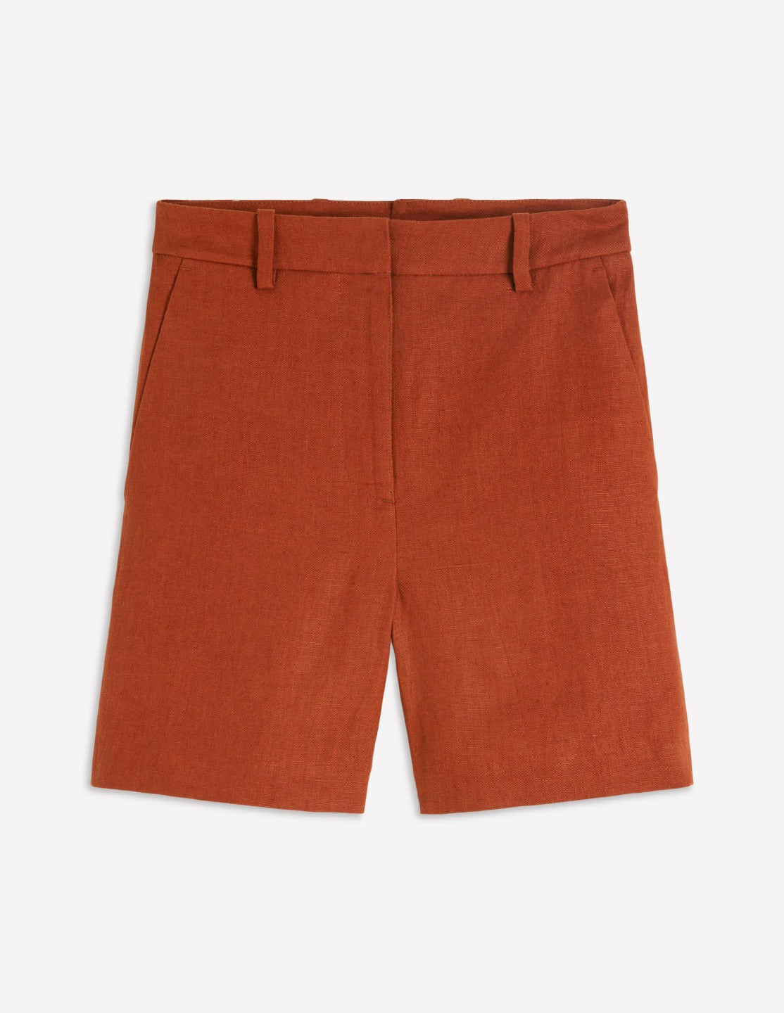 Belgravia Linen Shorts-Burnt Orange / Boden On sale