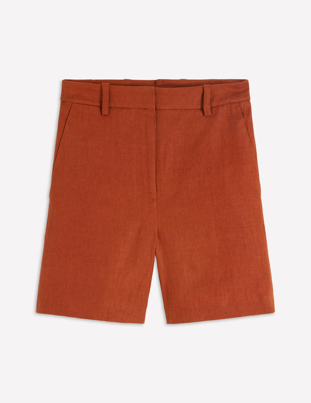 Belgravia Linen Shorts-Burnt Orange / Boden On sale