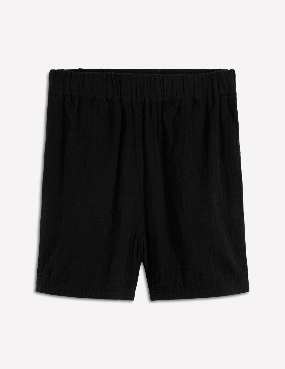 Pull On Double Cloth Shorts-Black / Boden Sale