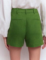Belgravia Linen Shorts-Promenade Green / Boden us
