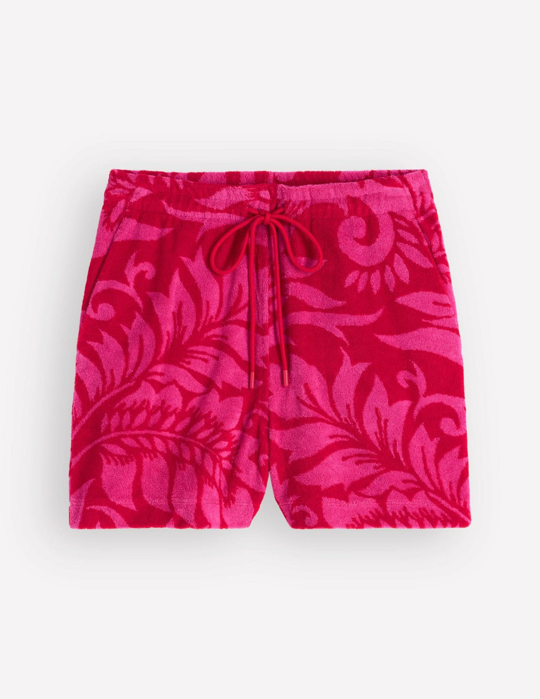 Islington Towelling Shorts-Salsa, Floral / Boden