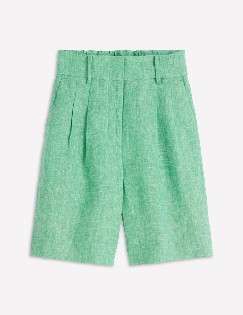 Kensington Linen Shorts-Aloe Green Chambray / Boden us