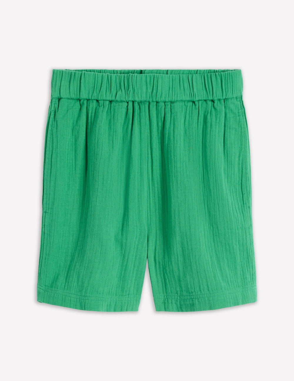 Pull On Double Cloth Shorts-Shamrock Green / Boden Sale