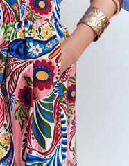 Abigail Poplin Maxi Skirt-Multi, Enchanted Paisley / Boden On sale