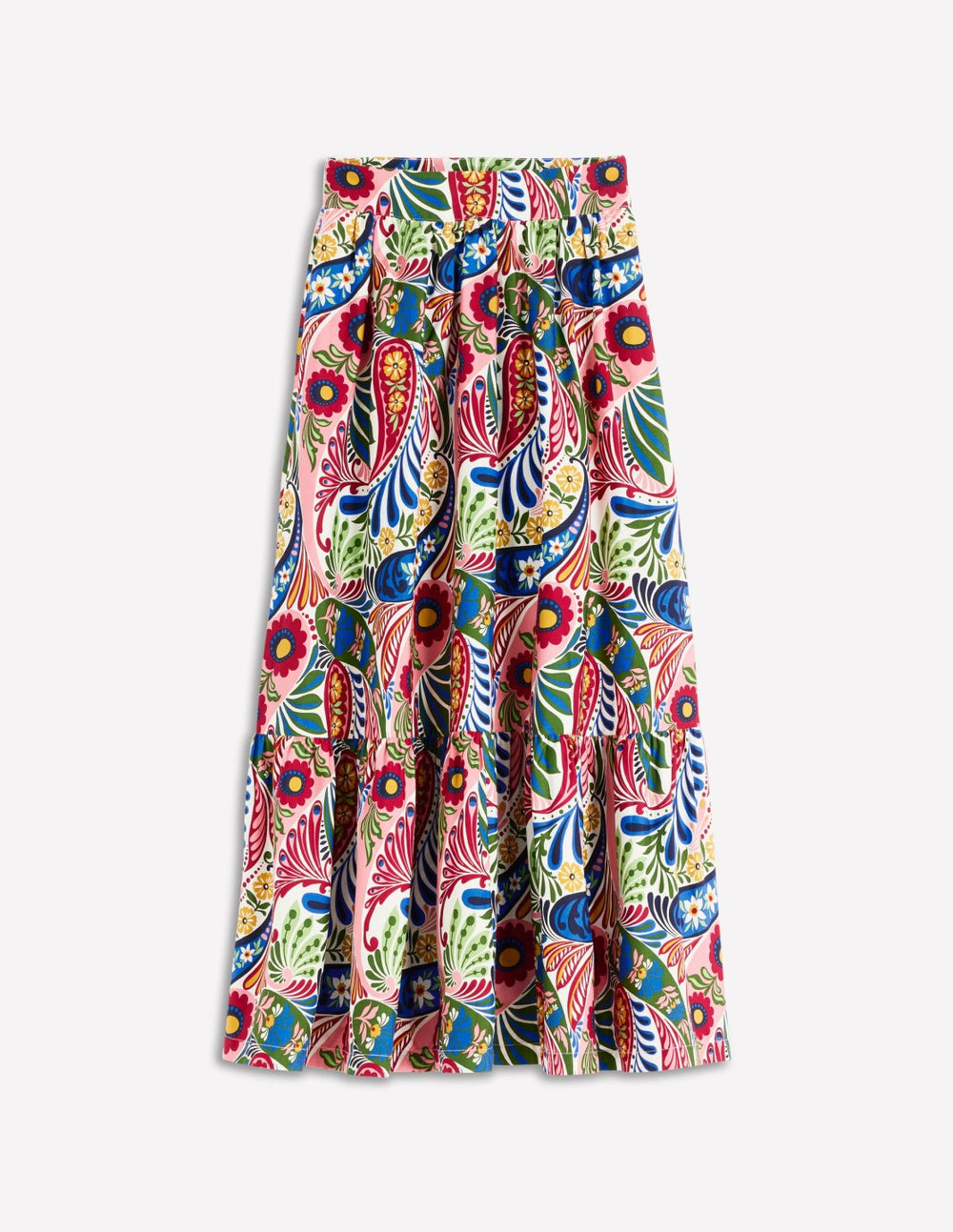 Abigail Poplin Maxi Skirt-Multi, Enchanted Paisley / Boden On sale
