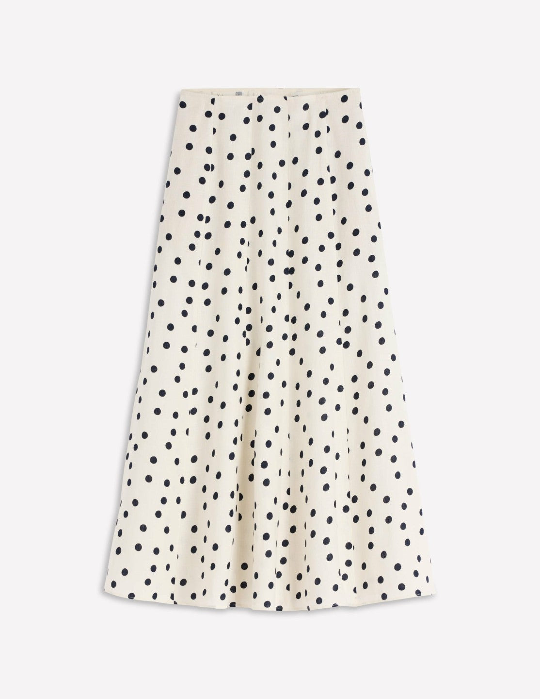 Miriam Linen Maxi Skirt-Ivory, Painted Dot / Boden Discount