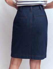 Straight Denim Skirt-Indigo / Boden Online