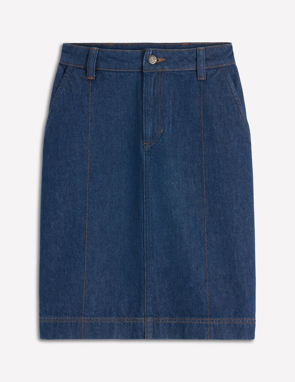 Straight Denim Skirt-Indigo / Boden Online
