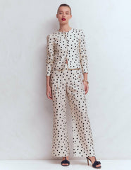 Mayfair Linen Pants-Ivory, Painted Dot / Boden Discount